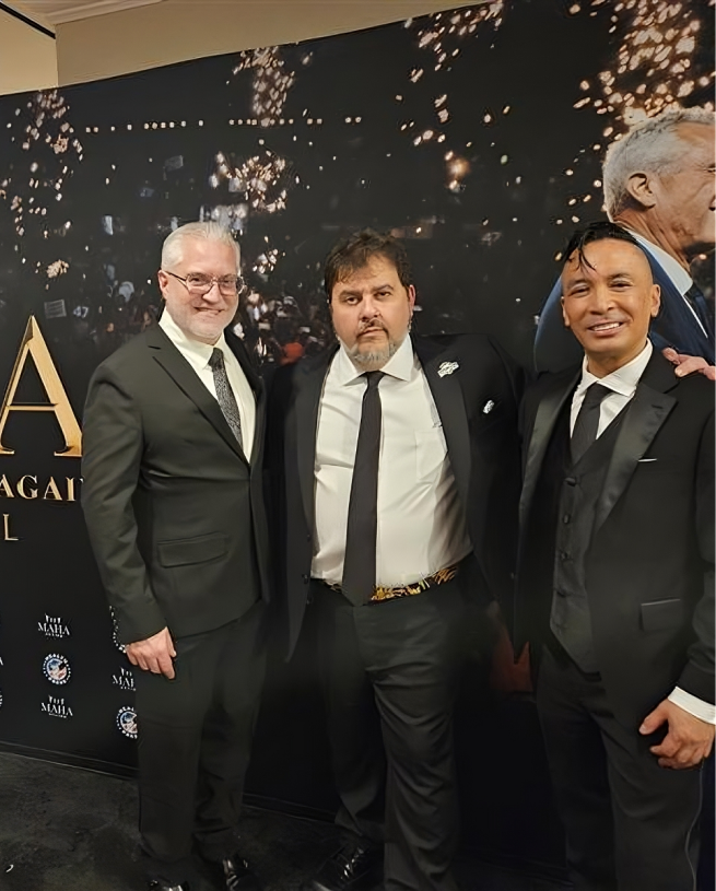 Martin on podium addressing audience talking about mission -  - FPC